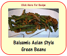 balsamic asian style green beans recipe