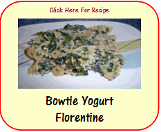 bowtie yogurt florentine recipe
