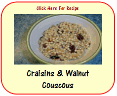 craisins & walnut couscous recipe