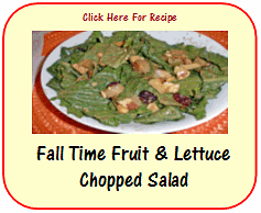 fall time fruit & lettuce chopped salad recipe