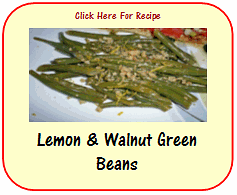 lemon & walnut green beans recipe