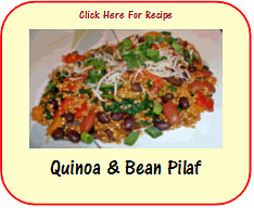 quinoa & bean pilaf recipe