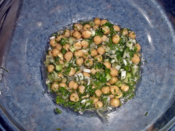 Lemony Chickpea and Herb Wheat Berry Salad recipe