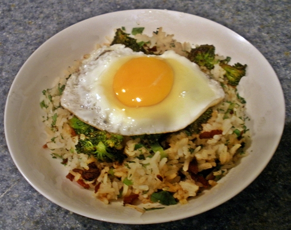 Bacon and Broccoli Rice Bowls recipe