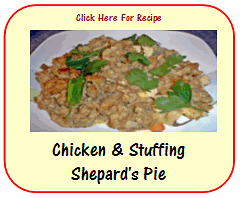 Chicken & Stuffing Shepards pie recipe