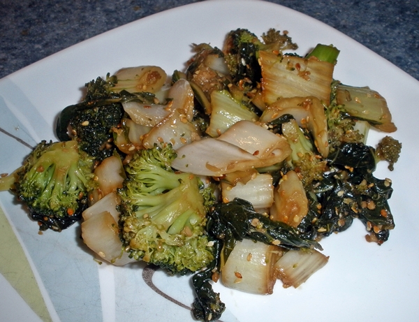 Broccoli and Bok Choy recipe