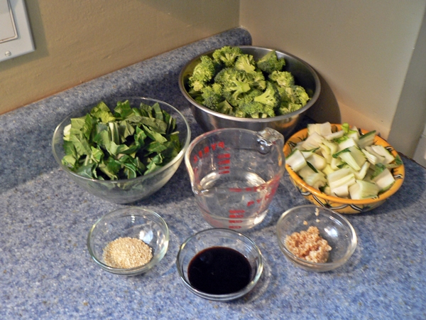 Broccoli and Bok Choy recipe