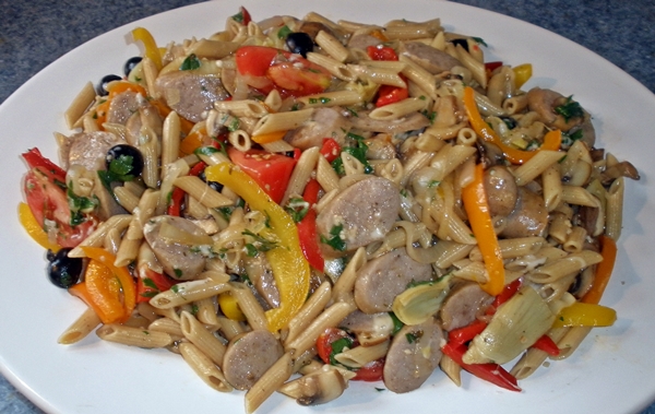 Brat and Pepper Penne - simple-food-solutions.com