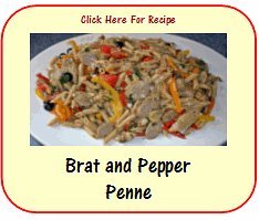 brat and pepper penne recipe