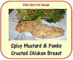 spicy mustard & panko crusted chicken breast recipe