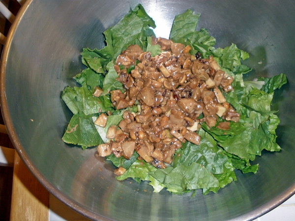 Fall Time Fruit and Lettus Chopped Salad recipe