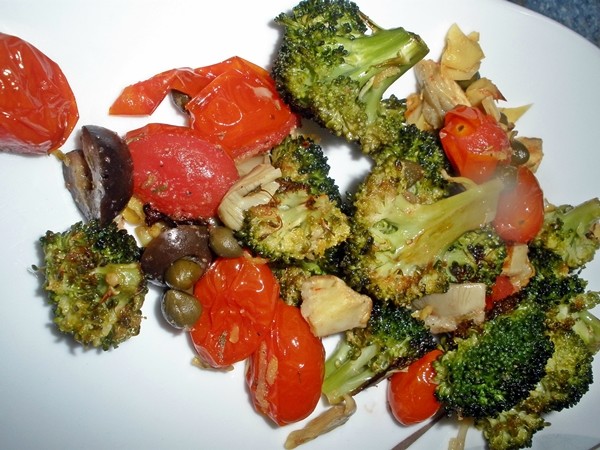 Mediterranean Roasted Broccoli